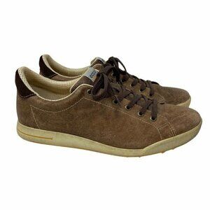 Ecco Mens Sneakers Shoes Brown Leather Lace Up 9.5